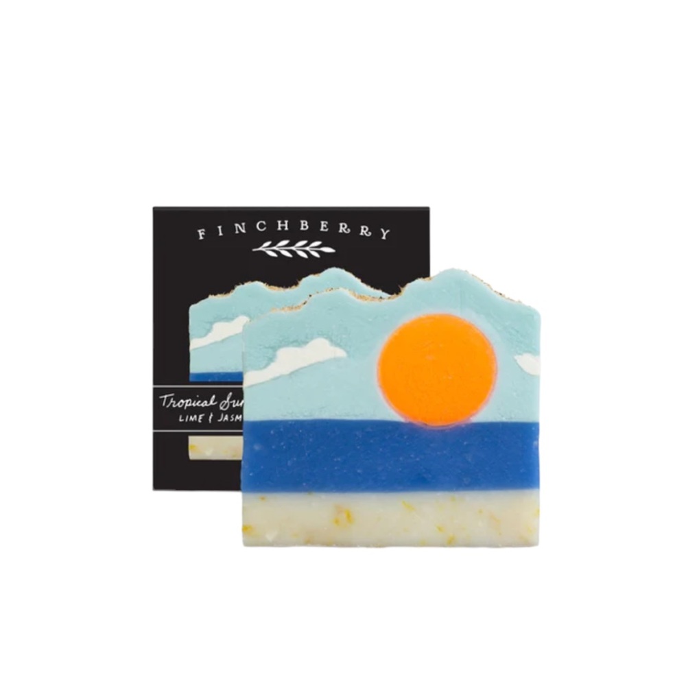 Finchberry Tropical Sunshine Lime and Jasmine Handmade Gourmet Soap